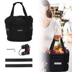 Oxford Cloth Bicycle Basket Front with Waterproof Coating and Quick Release