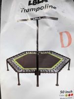 LBLA 50" kids Trampoline (black) with Adjustable Handle