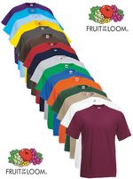 Fruit of the Loom Plain Blank Mens Mans Cotton Tee Shirt Tshirt Value T-Shirt