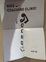 LUOL DENG SIGNED POSTER AUTOGRAPH BULLS NIKE COACHING 2005