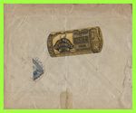 Columbia 1923 (circa) Red Cross pharmacy env. with stamp bisect & sticker