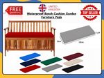 Waterproof Bench Cushion for Keter Iceni & Eden Garden Furniture Pads 128x50x5cm