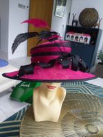 stunning   HUGE WIDE Claudia Stevens  Ascot/races/  wedding hat