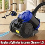 Lightweight 6000W Bagless Cylinder Vac, 1.5L 45Kpa Lightweight Compact Vacuum