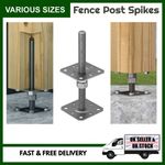 Heavy Duty Galvanised Adjustable Post Support – 80mm 100mm 130mm