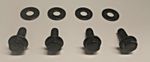 Black Stainless Muffler Mounting Screws. Sportster XL883 & XL1200. 2004 - 2022.