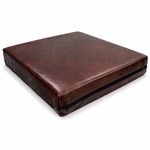 Faux Leather Memory Foam Seat Cushion Pad Chair Support Pressure Relief