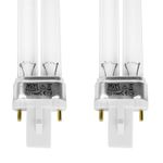 PISCES TWIN PACK 11W WATT REPLACEMENT POND BULB FOR FILTER LIGHT PLS SPARE TUBE
