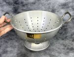Vintage Aluminium Colander With Handle - Lune Brand - 1950s - 1960s