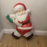 Santa Blow Mold Christmas Climbing Rope Light NO LIGHT - MOLD ONLY  50cm Prop