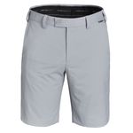 Harry Hall Mens Stretch Golf Shorts Light Grey