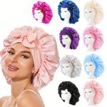 Silk Bonnet Adjustable Bonne For Sleeping Hair Bonnet With Tie Band UK