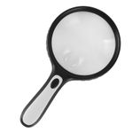 .Magnifying Glass Professional Large Viewing Area Evenly Lit Handheld Magnifying