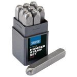Draper 37337 0 - 9 Number Stamp Set, 3/16 NS Letter and Number Stamps