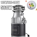 560W Home Kitchen Food Waste Processor Disposer  1120ML Disposal Garbage Crusher