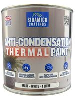 Anti-Condensation Paint 1L Matt White - Thermal Barrier Mould Prevention
