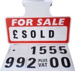 10 Red For Sale Sign Board, Car Price/Pricing Sun Visor Vehicle/Auto Price Kit