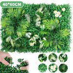 1/2/6PCS Artificial Plant Wall Fence Greenery Panel Decor Foliage Hedge Grass