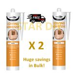 2X COVE-MATE COVING AND DECORATING ADHESIVE GAP-FILLING QUICK GRAB SKIRTING DADO