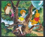 1996 - $6 Grenada - Disney - Winnie the Pooh Christopher Robin - Mini Sheet MUH.