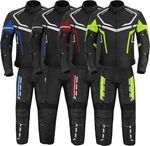 Mens Motorbike Suit Motorcycle Racing CE Armoured Waterproof Jacket Trouser