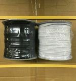 40 METER TO 200 YARD Elastic Black White Full Roll  Braided elastic flat Cord