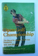 1981 OPEN PROGRAMME SIGNED BY 22 PLAYERS INCLUDING NICKLAUS PALMER SEVE TREVINO