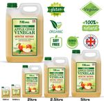 RAW Organic Apple Cider Vinegar with The Mother Raw Unfiltered Liquid All Sizes 