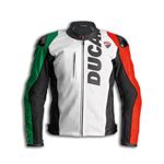 Ducati Leather Motorcycle Jacket Ducati Corse Tricolor Leather jacket