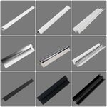 PVC Trims For Bathroom Shower Wet Wall Panels Cladding End Caps Angles Corner