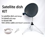 Sky satellite zone 2 80cm dish LNB tripod portable camping caravan freesat KIT