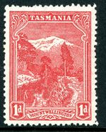 Tasmania 1905 Australia 1p Rose Red Typo Perf 12x12½ Wmk CRA SG # 240c Mint W45