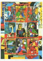 PABLO PICASSO GENIUS ARTIST 5.5" x 7.5" 2002 MNH STAMP SHEETLET