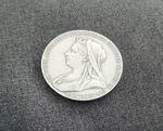 1897 QUEEN VICTORIA DIAMOND JUBILEE 56mm SOLID SILVER COMMEMORATIVE MEDAL 82g