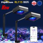 PopBloom 2PCS RL90 RL115 Reef LED Marine Reef Lighting Coral Aquarium Fish Tank