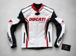 Ducati Motorcycle Leather Racing Jacket | CE Approved Motorbike Riding Road Bike