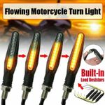 4x Universal 12LED Motorcycle Motorbike Turn Signal Indicators Light Lamp Amber