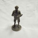 1974 Franklin Mint People of Colonial America The Schoolmaster Pewter Vintage