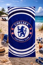 CHELSEA FC OFFICIAL HAND BEACH BATH SWIM GYM TOWEL 100% COTTON FOOTBALL CLUB