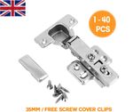 STRONG METAL FULL OVERLAY 35mm SOFT CLOSE HINGES KITCHEN CABINET CUPBOARD DOOR