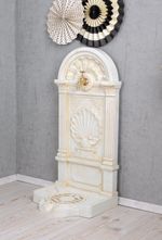 Fountain country house decorative fountain Renaissance metal fountain standing fountain white 80 cm