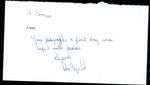 Ken Tyrrell F1 motor sport genuine authentic signed autograph signature COA UACC