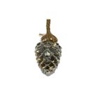 Pine Cone Christmas LED Rope Light With 15 Warm White LEDs 15cm Decorative Light