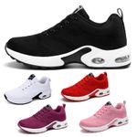 Ladies Trainers Running Shoes Womens Lace Up Flat Comfy Fitness Gym Sports Size