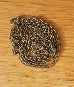 IRON CHAIN FOR CRANES & OO SCALE MODEL RAILWAY 1.8MM x 3MM LINKS 1 metre length