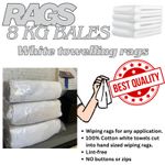 16kg white towel cleaning rags /wipers/ general cleaning cloths /good quality