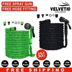 Expandable Garden Hose Pipe 25ft to 250ft Anti Kink 7 Function Water Spray Gun