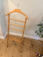 Vintage Foldable Folding Valet Butler Stand Freestanding with Hanger 100cm