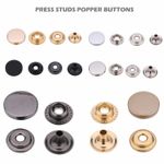 Heavy Duty Snap Fasteners Flat Cap Press Studs 4 Parts Popper Buttons 10-100pcs