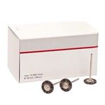 X 100 Mounted Medium Bristle 3/4" Polishing Brush Wheel 3/32" Shank for Rotary